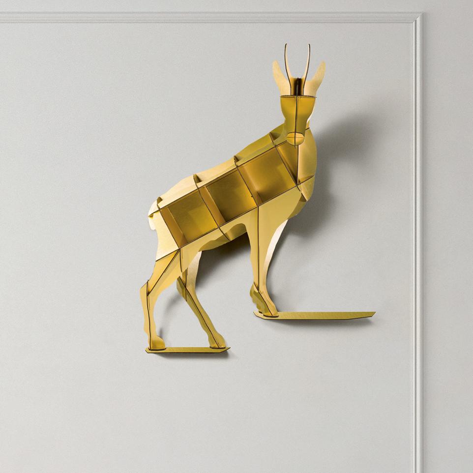 Bibliothèque murale design en forme animal, Horace Gold, marque Ibride design