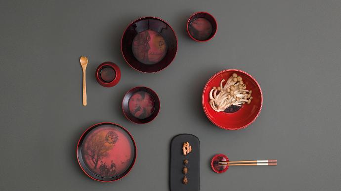 Ming Rouge Ming Rouge Faux-Semblants vaisselle ibride