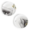 Set of 2 porcelain plates 27cm