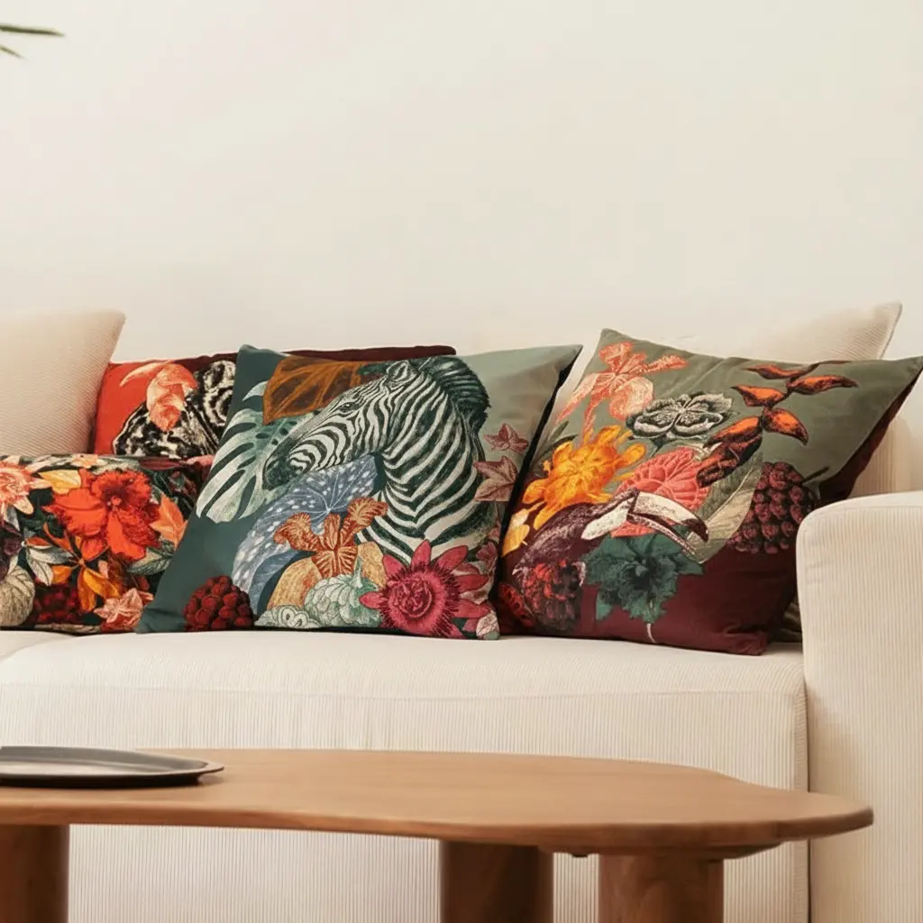 Boucan Velvet cushion 50*50 cm