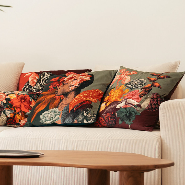 Coussin velours Boucan 50*50 cm